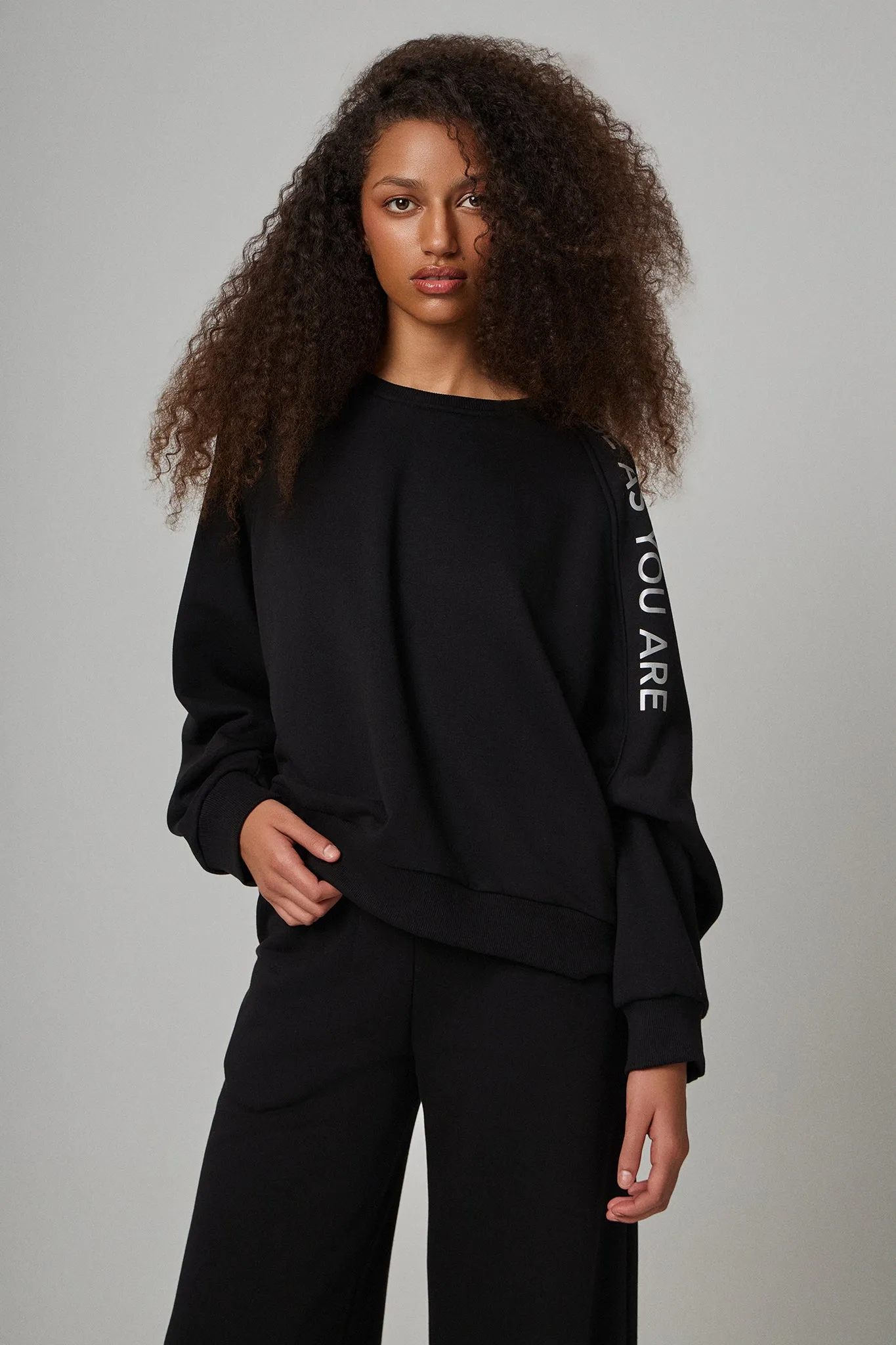Basic oversized φούτερ | Μαύρο