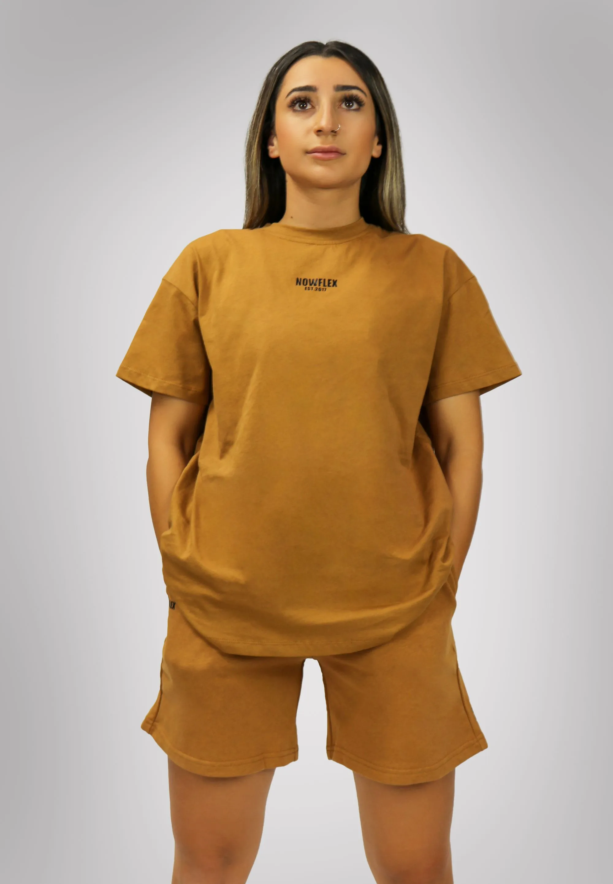 Basics Unisex Oversized T-Shirt - Rust