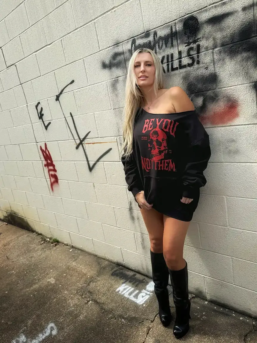 BE YOU WIDE NECK SWEATSHIRT
