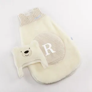 Beary Snuggly Luxe Polar Bear Snuggle Sack and Hat