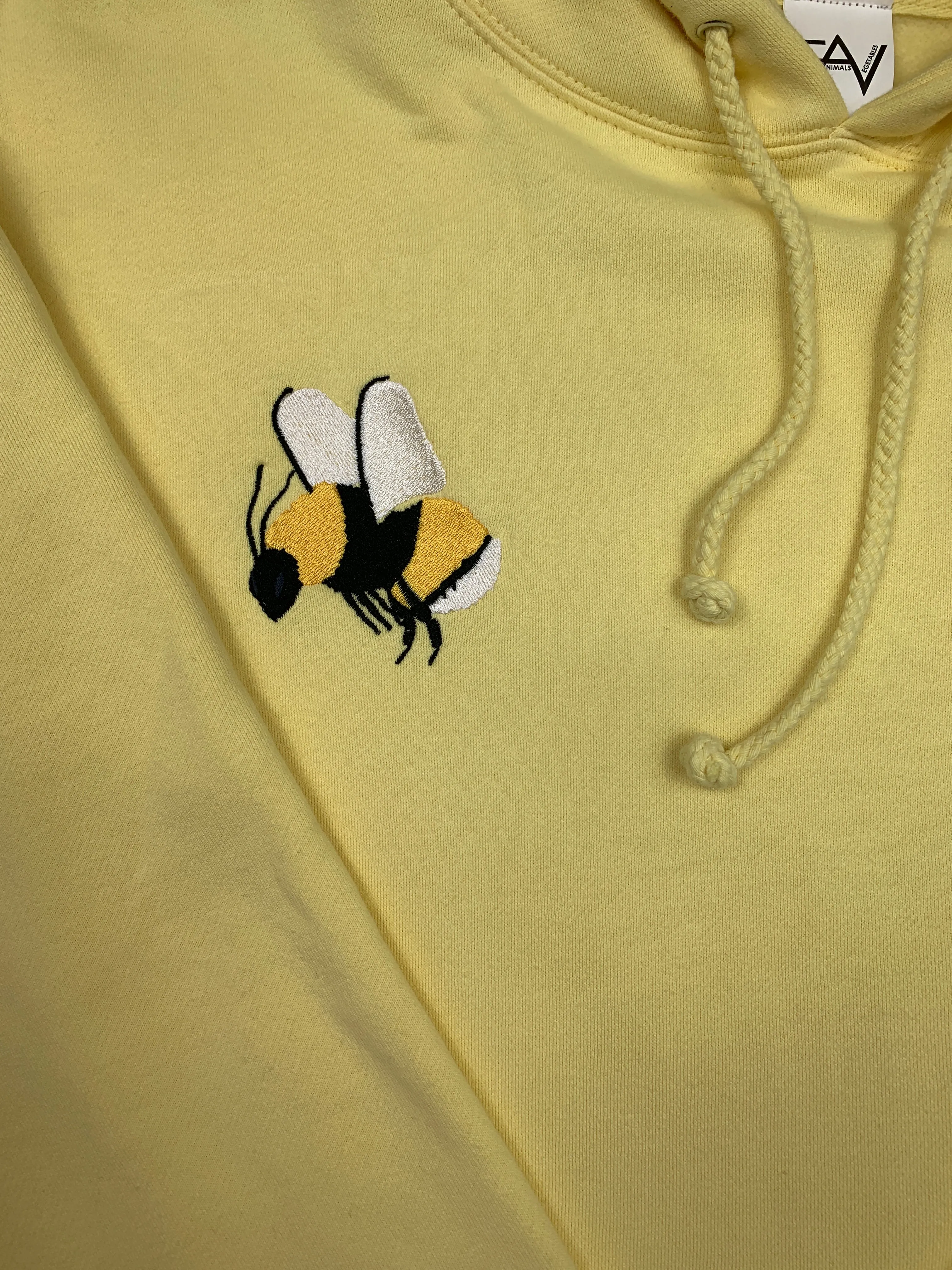Bee - Light Yellow Heavyweight Hoodie