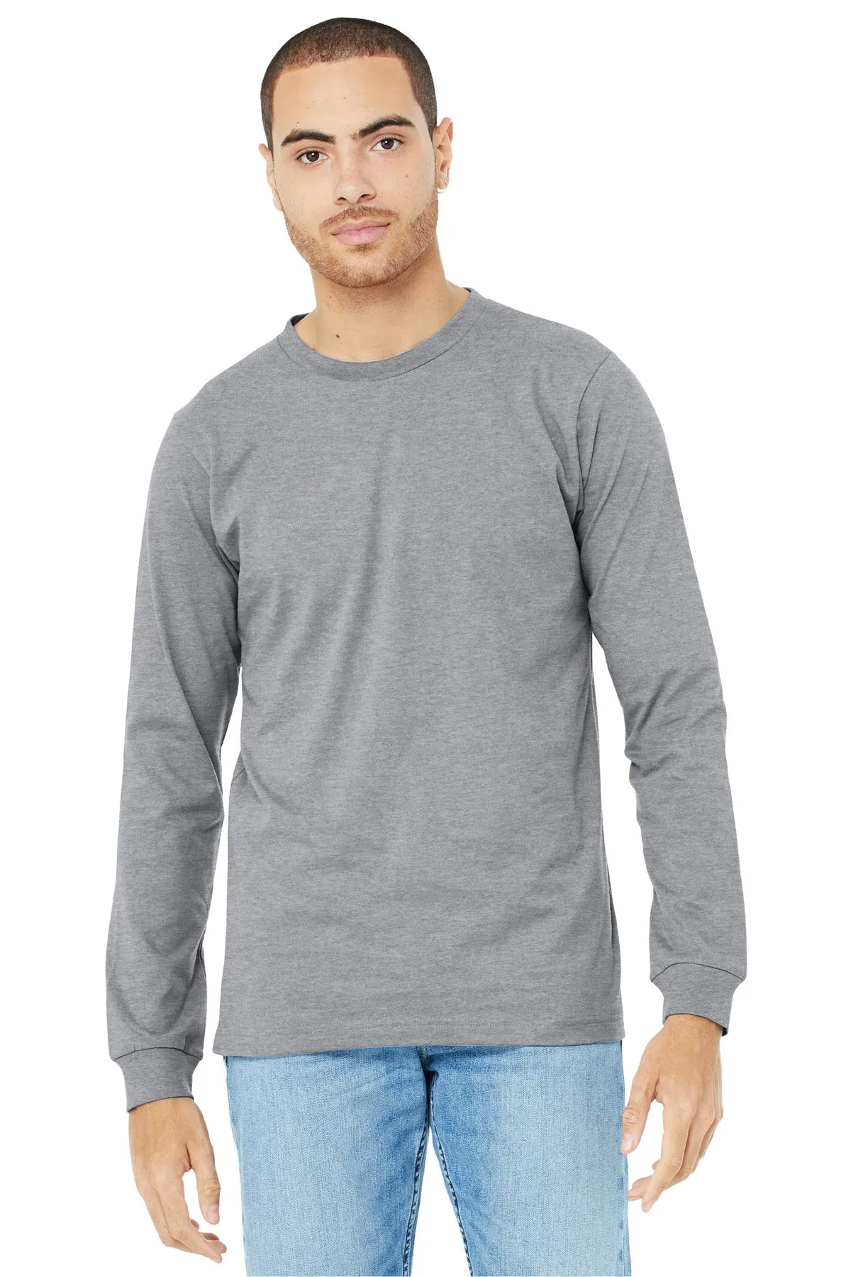 BELLA CANVAS Unisex Heather CVC Long Sleeve Tee BC3501CVC Athletic Heather