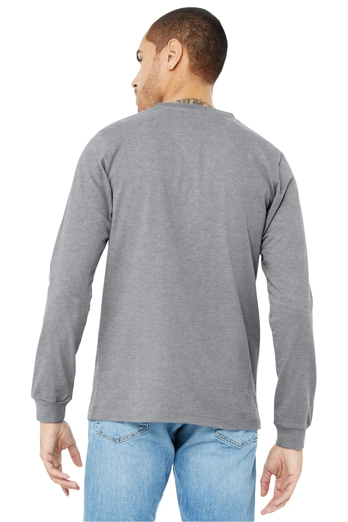 BELLA CANVAS Unisex Heather CVC Long Sleeve Tee BC3501CVC Athletic Heather