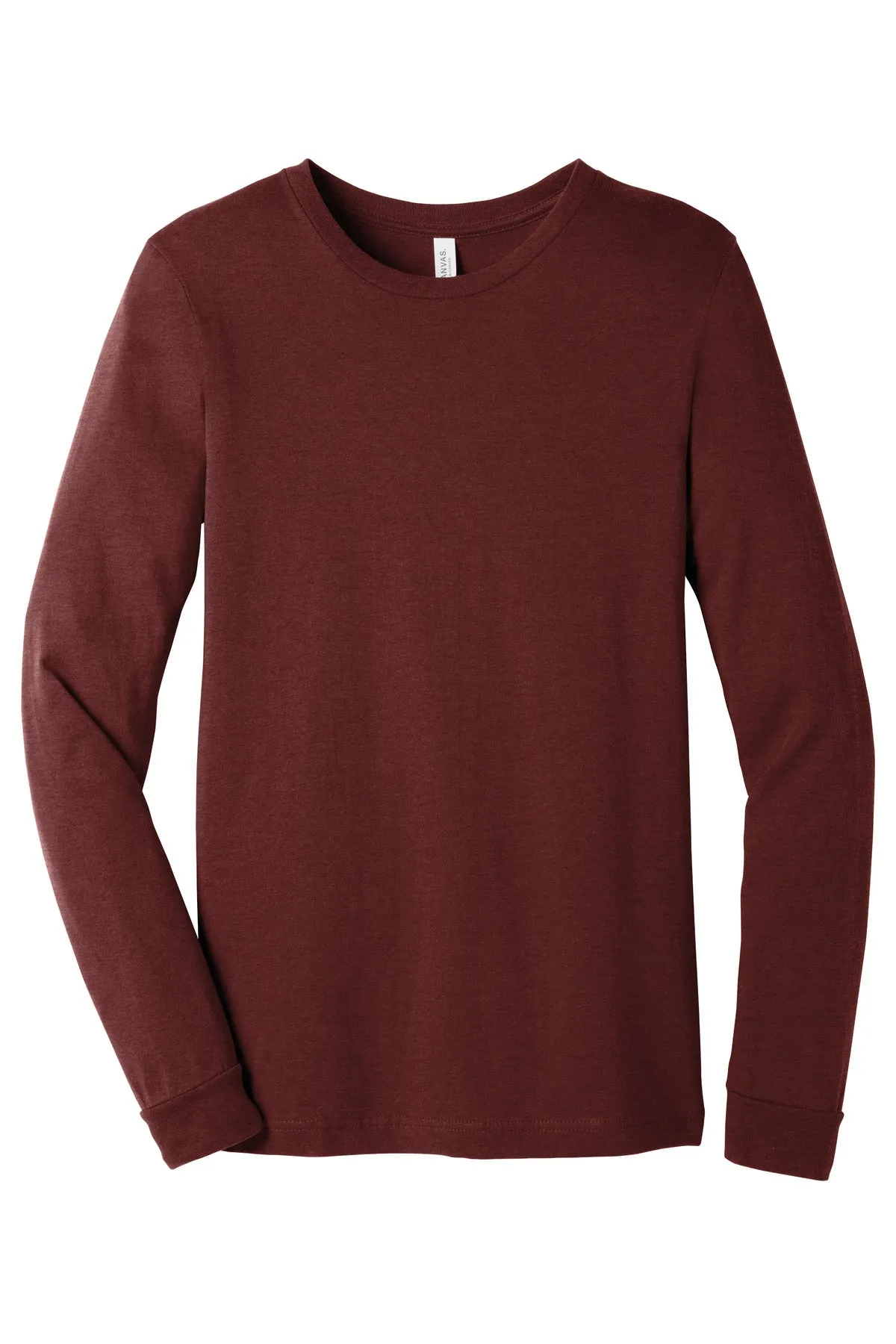 BELLA CANVAS Unisex Heather CVC Long Sleeve Tee BC3501CVC Heather Cardinal