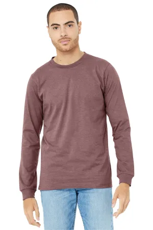 BELLA CANVAS Unisex Heather CVC Long Sleeve Tee BC3501CVC Heather Mauve