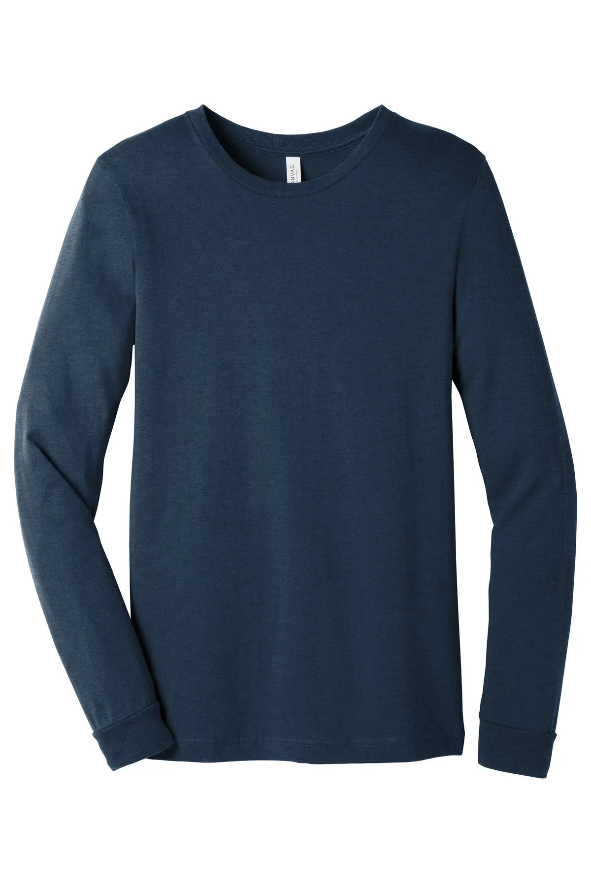 BELLA CANVAS Unisex Heather CVC Long Sleeve Tee BC3501CVC Heather Navy