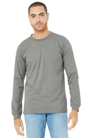 BELLA CANVAS Unisex Heather CVC Long Sleeve Tee BC3501CVC Heather Stone