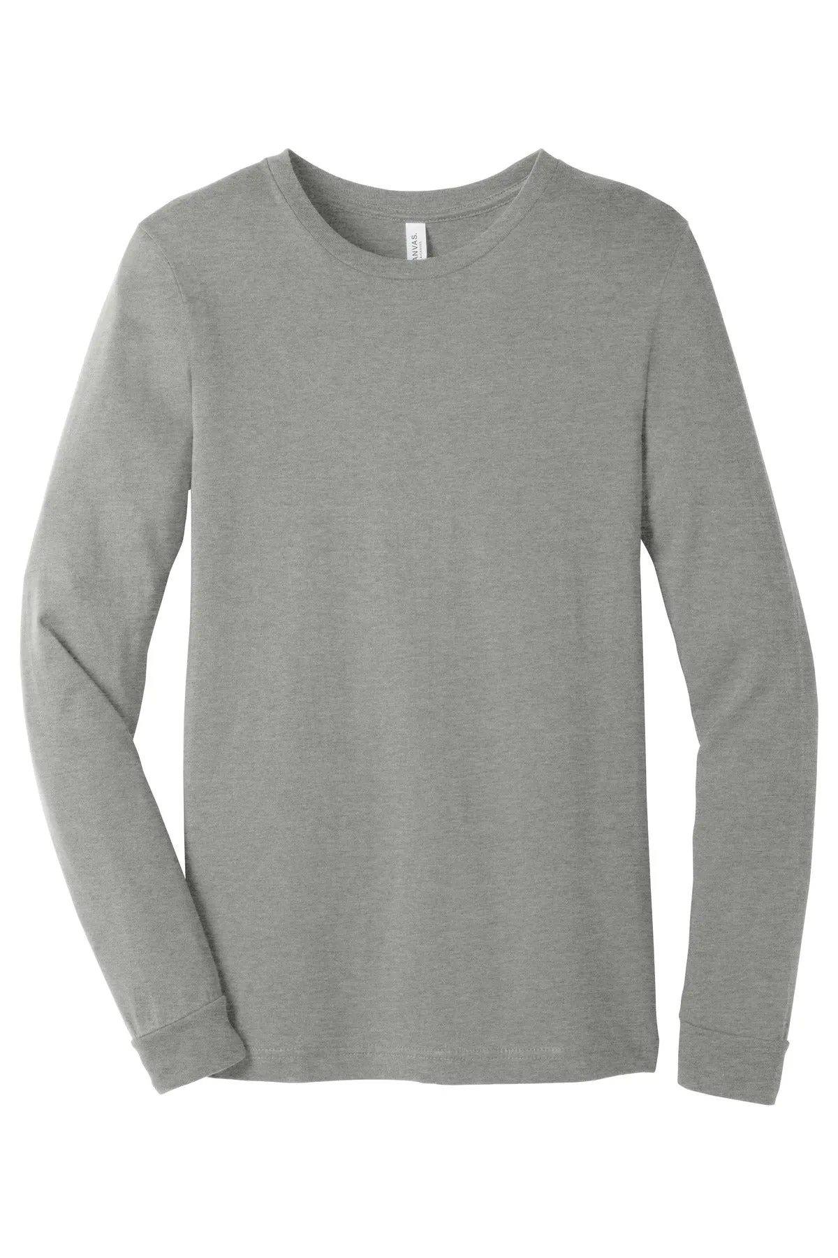 BELLA CANVAS Unisex Heather CVC Long Sleeve Tee BC3501CVC Heather Stone