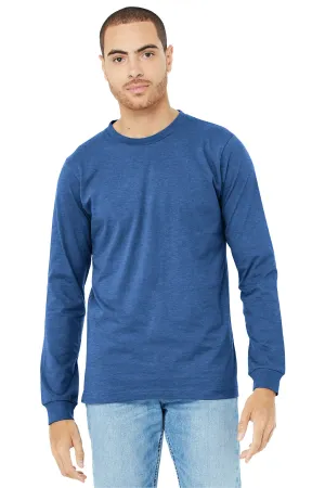 BELLA CANVAS Unisex Heather CVC Long Sleeve Tee BC3501CVC Heather True Royal