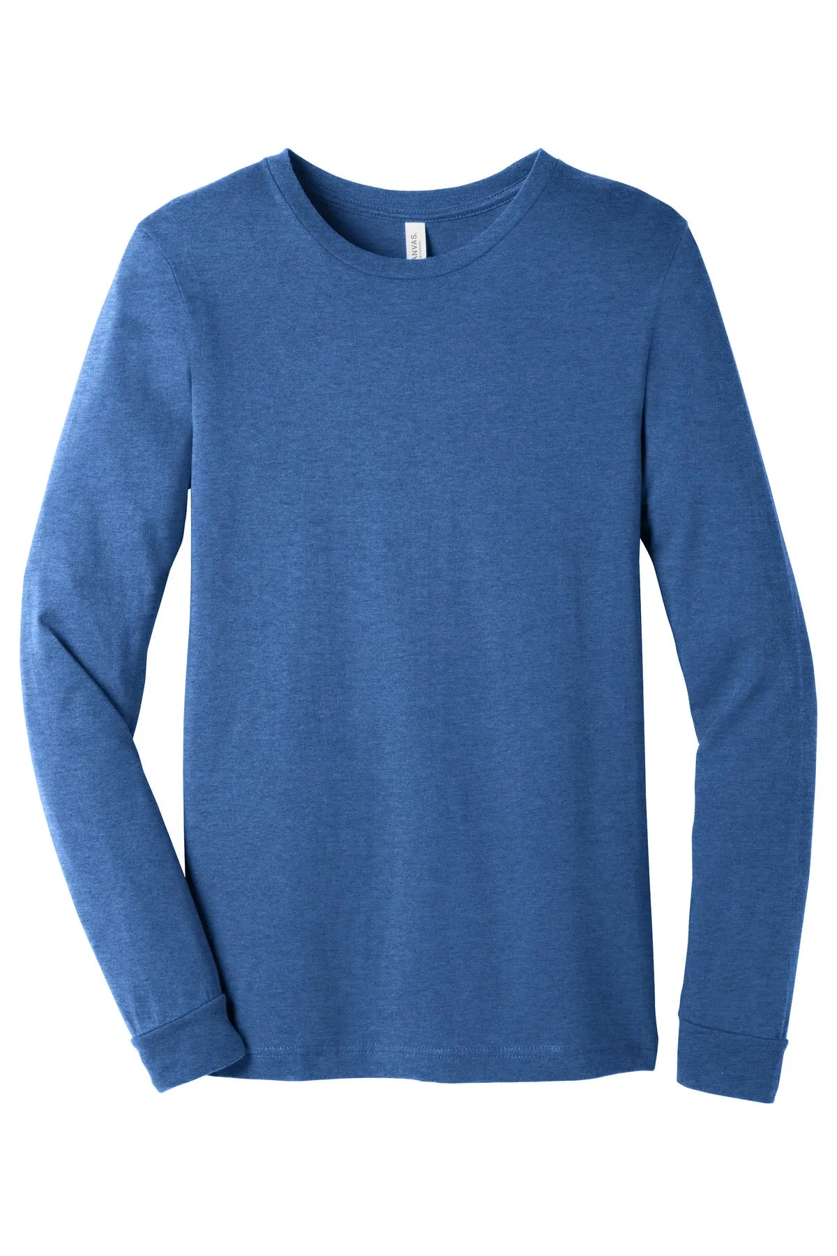 BELLA CANVAS Unisex Heather CVC Long Sleeve Tee BC3501CVC Heather True Royal