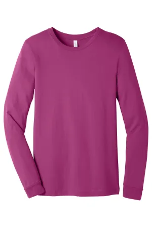 BELLA CANVAS  Unisex Jersey Long Sleeve Tee. BC3501 Berry