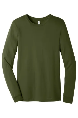 BELLA CANVAS  Unisex Jersey Long Sleeve Tee. BC3501 Olive