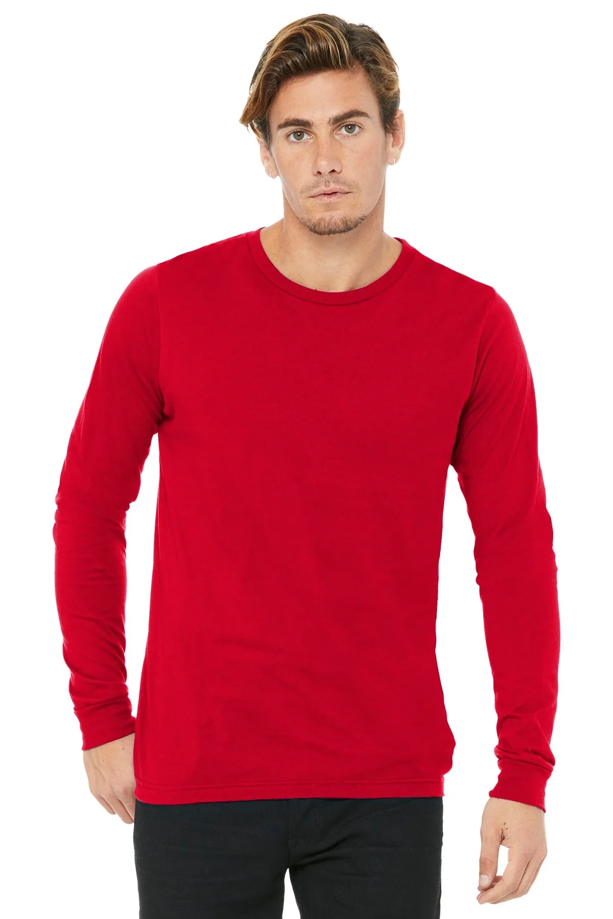 BELLA CANVAS  Unisex Jersey Long Sleeve Tee. BC3501 Red