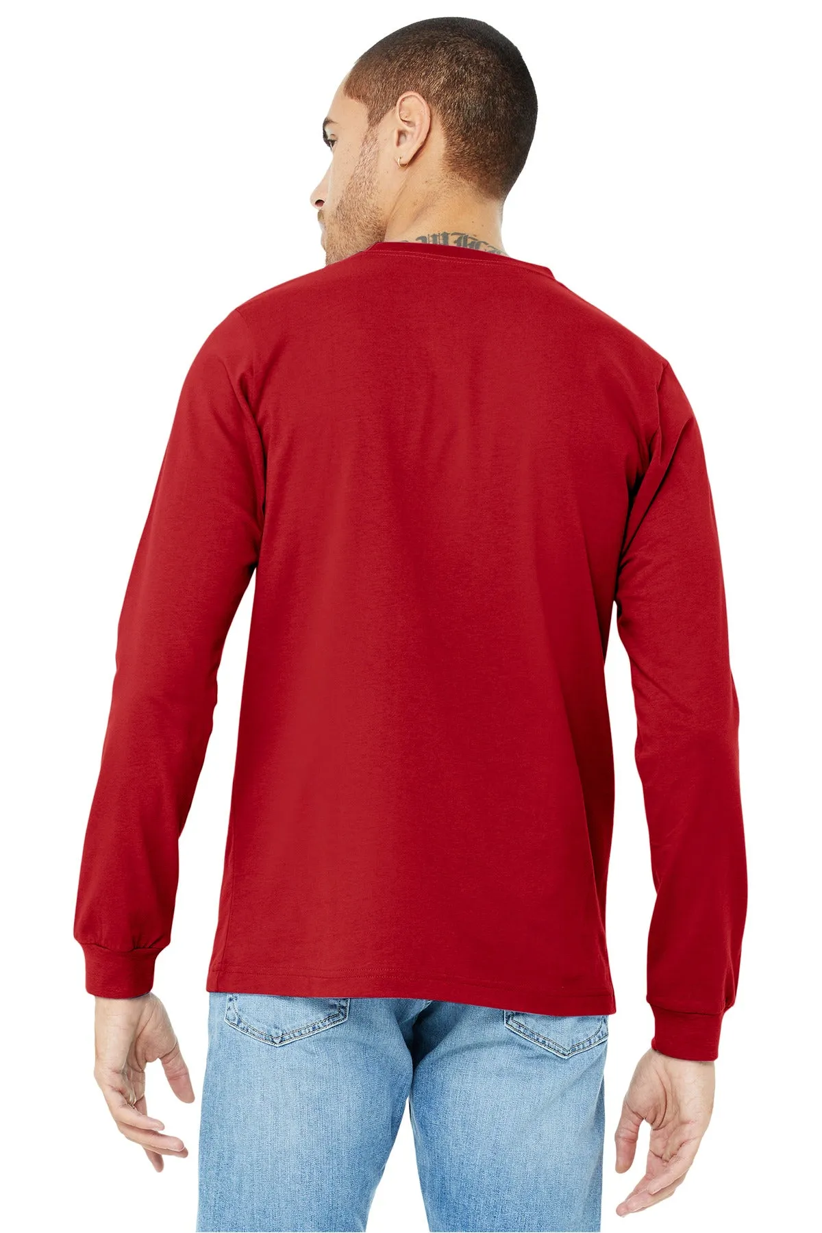 BELLA CANVAS  Unisex Jersey Long Sleeve Tee. BC3501 Red
