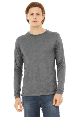 BELLA CANVAS Unisex Triblend Long Sleeve Tee BC3513 Grey Triblend