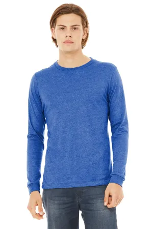 BELLA CANVAS Unisex Triblend Long Sleeve Tee BC3513 True Royal Triblend