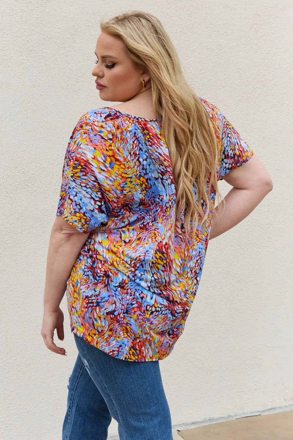 Bellamie Printed Dolman Flowy Top - Online Exclusive