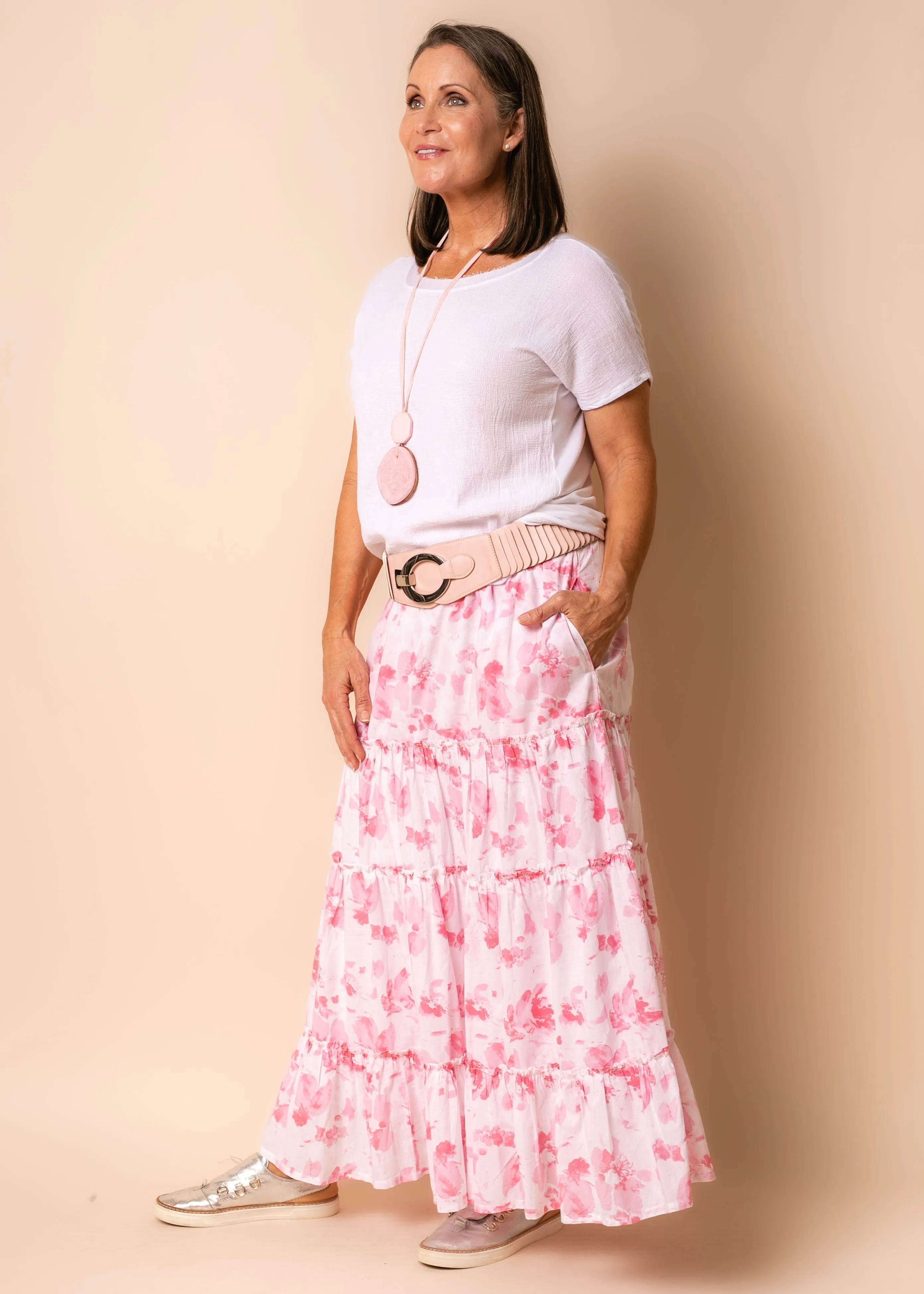 Berlin Cotton Skirt in Blush