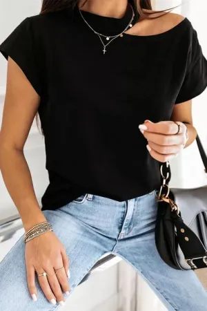 Beverly – Shoulder Cut Simple Shirt for Women