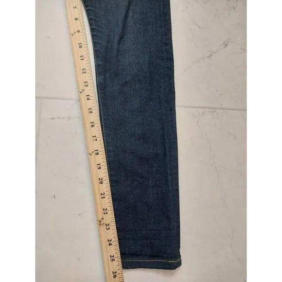 BILLIAM Women's Jeans Custom Handmade GVL SC Low Rise Dark Wash sz 4/6
