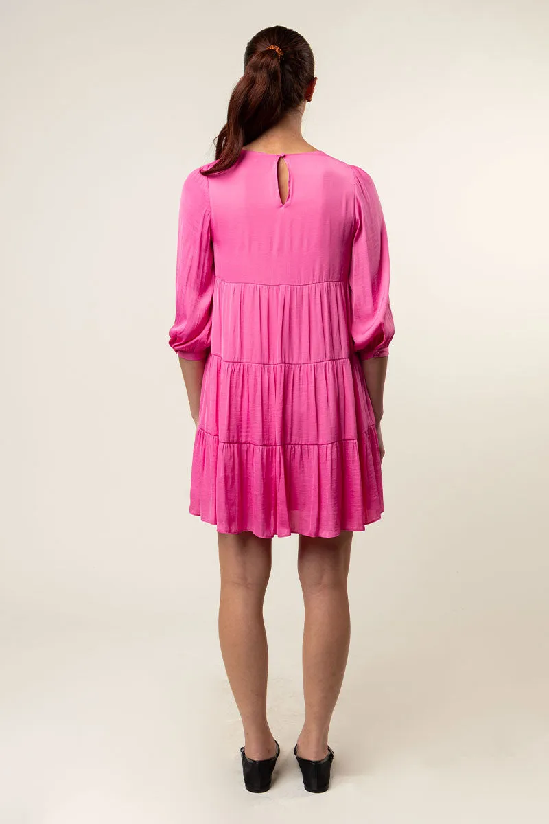 Billowy Tiered Babydoll Dress