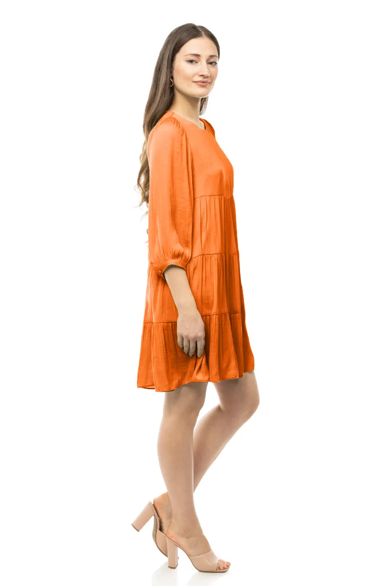 Billowy Tiered Babydoll Dress