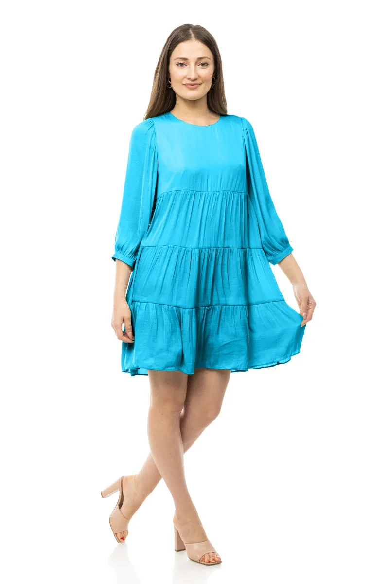 Billowy Tiered Babydoll Dress