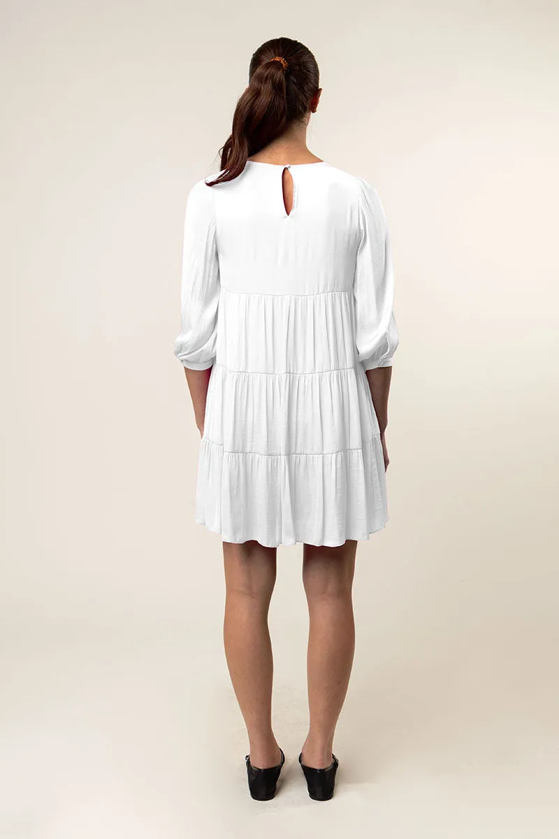 Billowy Tiered Babydoll Dress