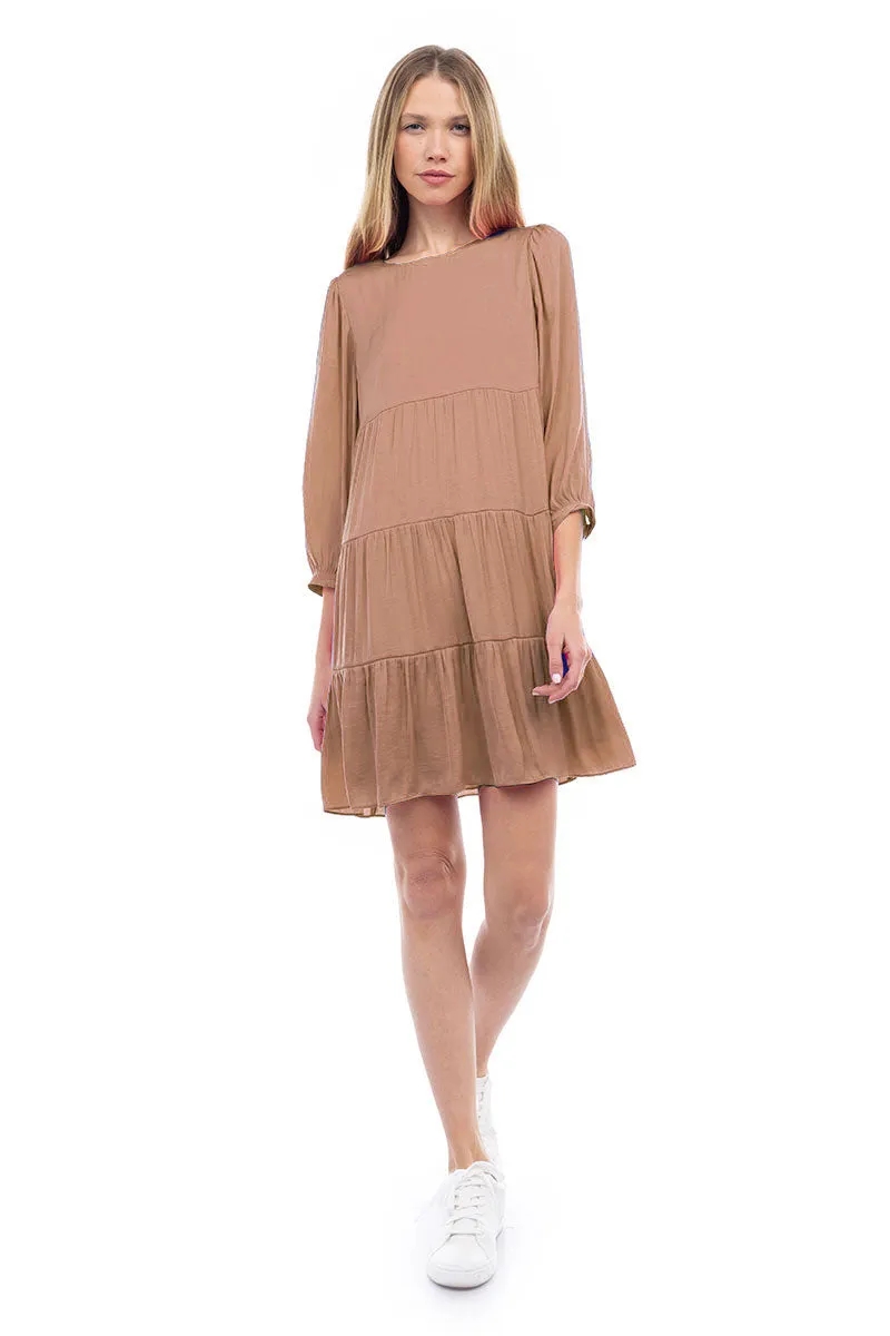 Billowy Tiered Babydoll Dress
