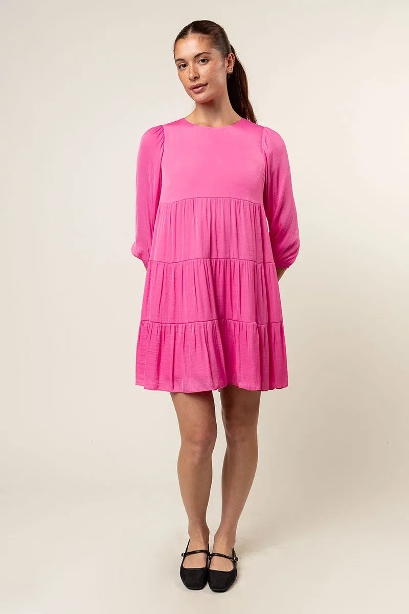 Billowy Tiered Babydoll Dress