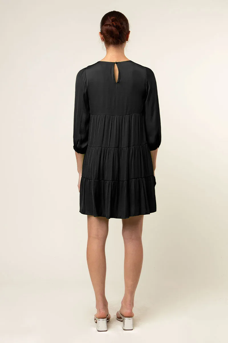 Billowy Tiered Babydoll Dress