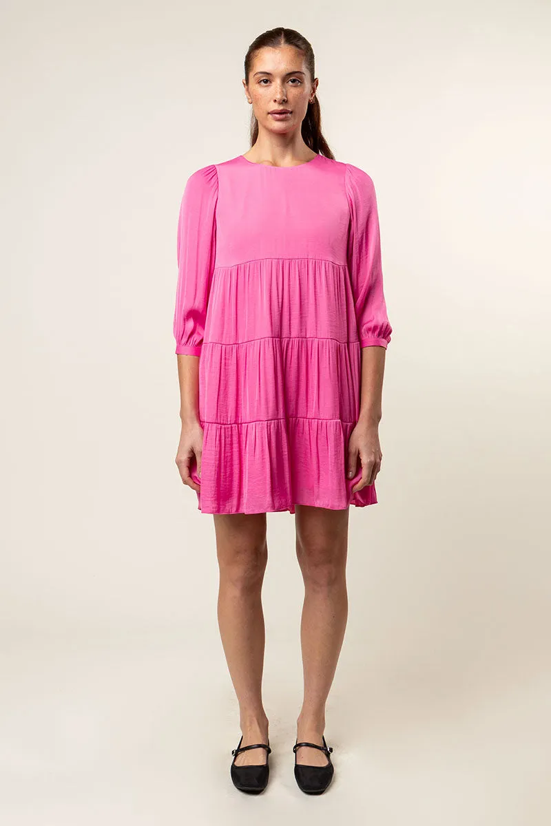 Billowy Tiered Babydoll Dress