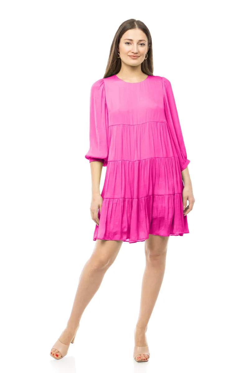 Billowy Tiered Babydoll Dress