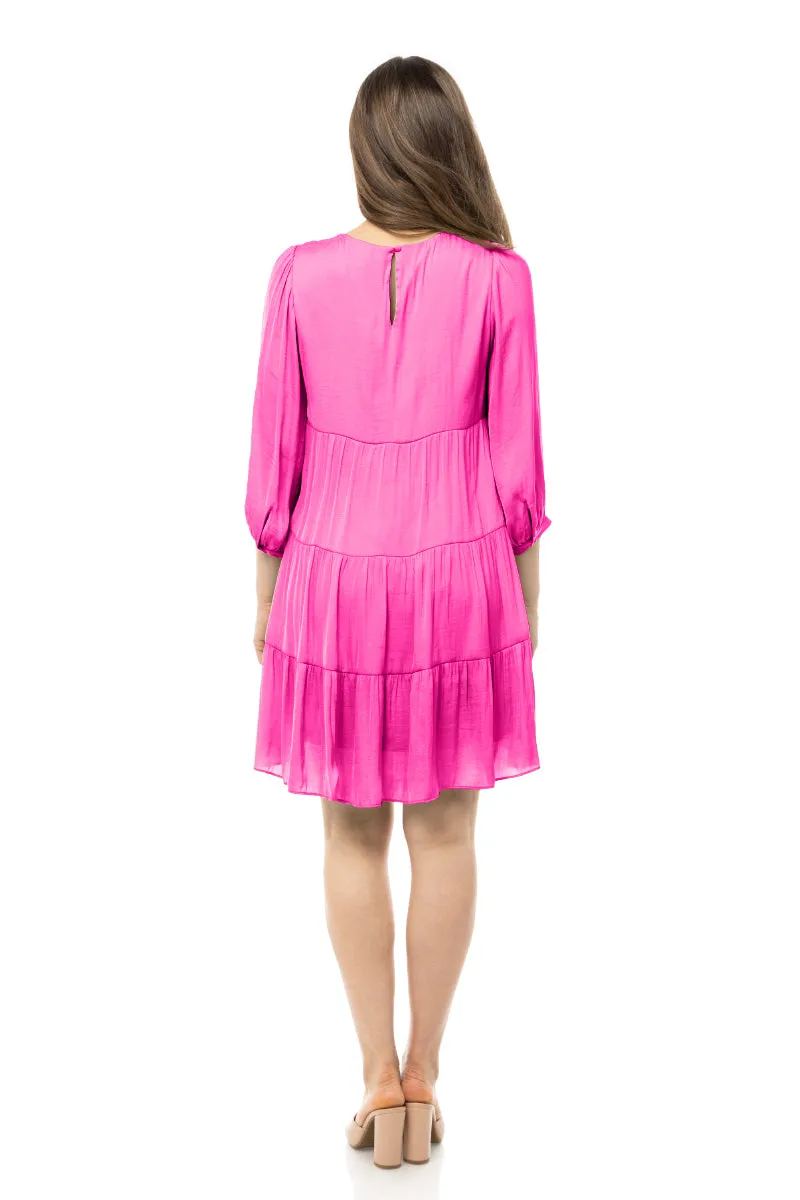 Billowy Tiered Babydoll Dress