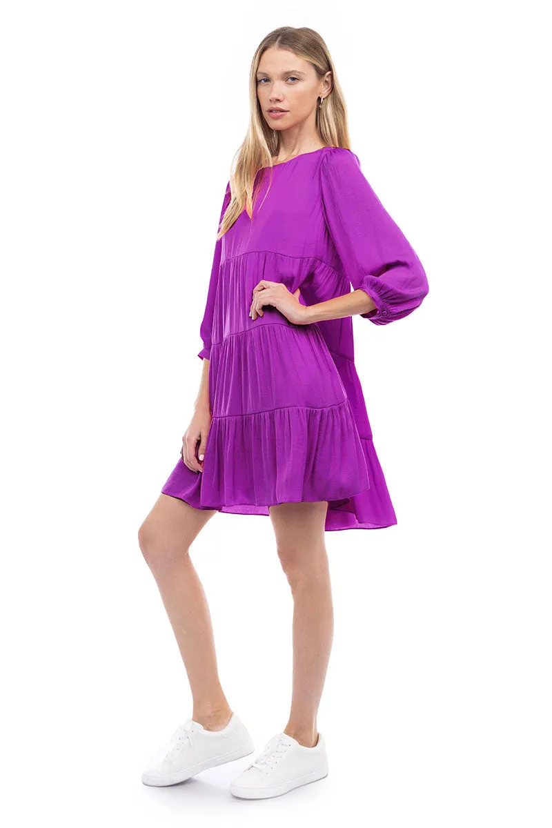 Billowy Tiered Babydoll Dress