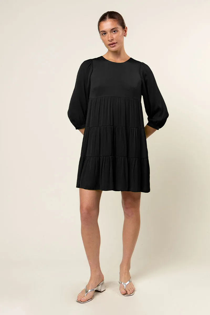 Billowy Tiered Babydoll Dress