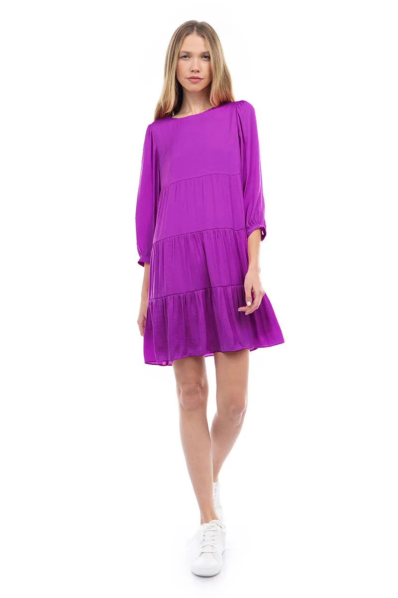 Billowy Tiered Babydoll Dress