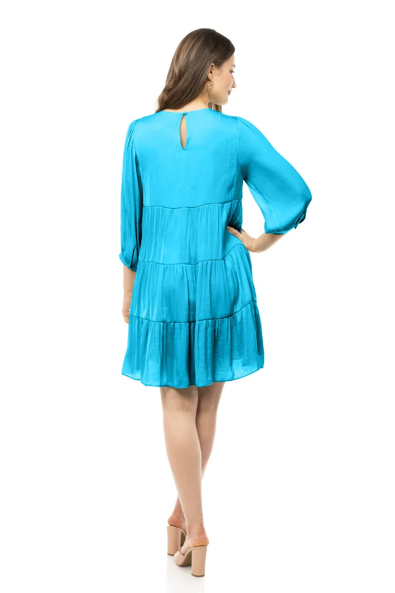 Billowy Tiered Babydoll Dress