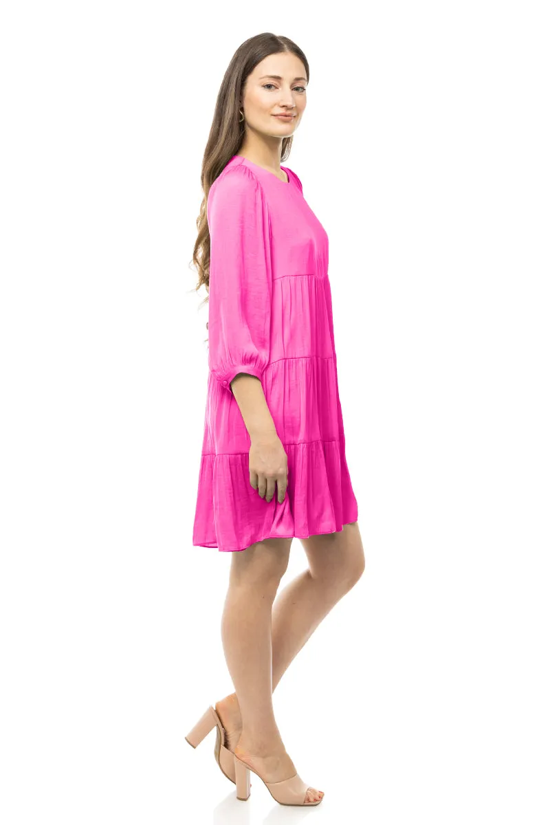 Billowy Tiered Babydoll Dress