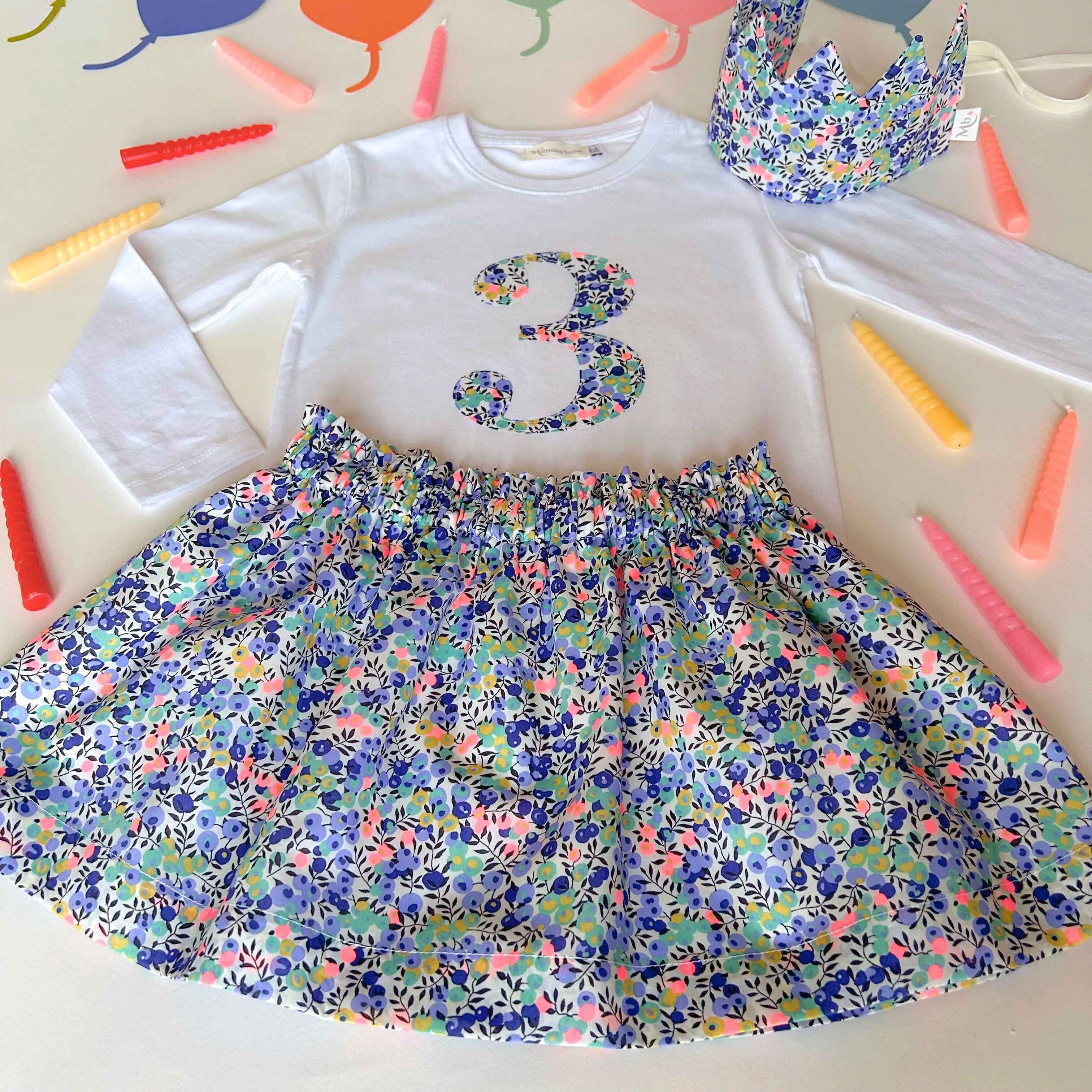 Birthday t-shirt & skirt set