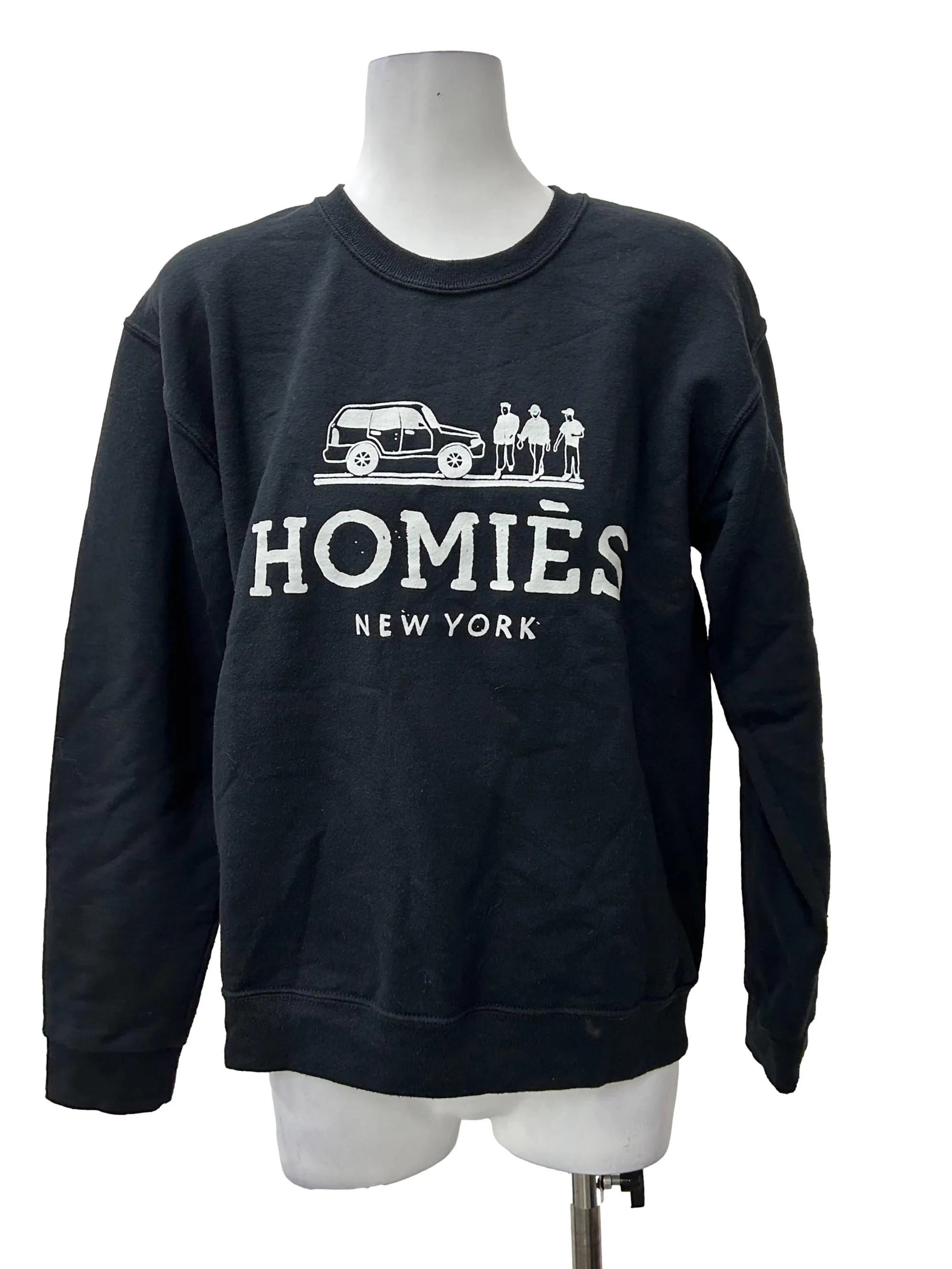 Black Homies Print Sweater