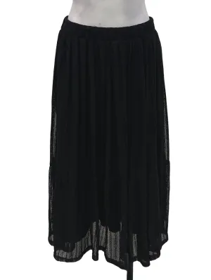 Black Lace Midi Skirt