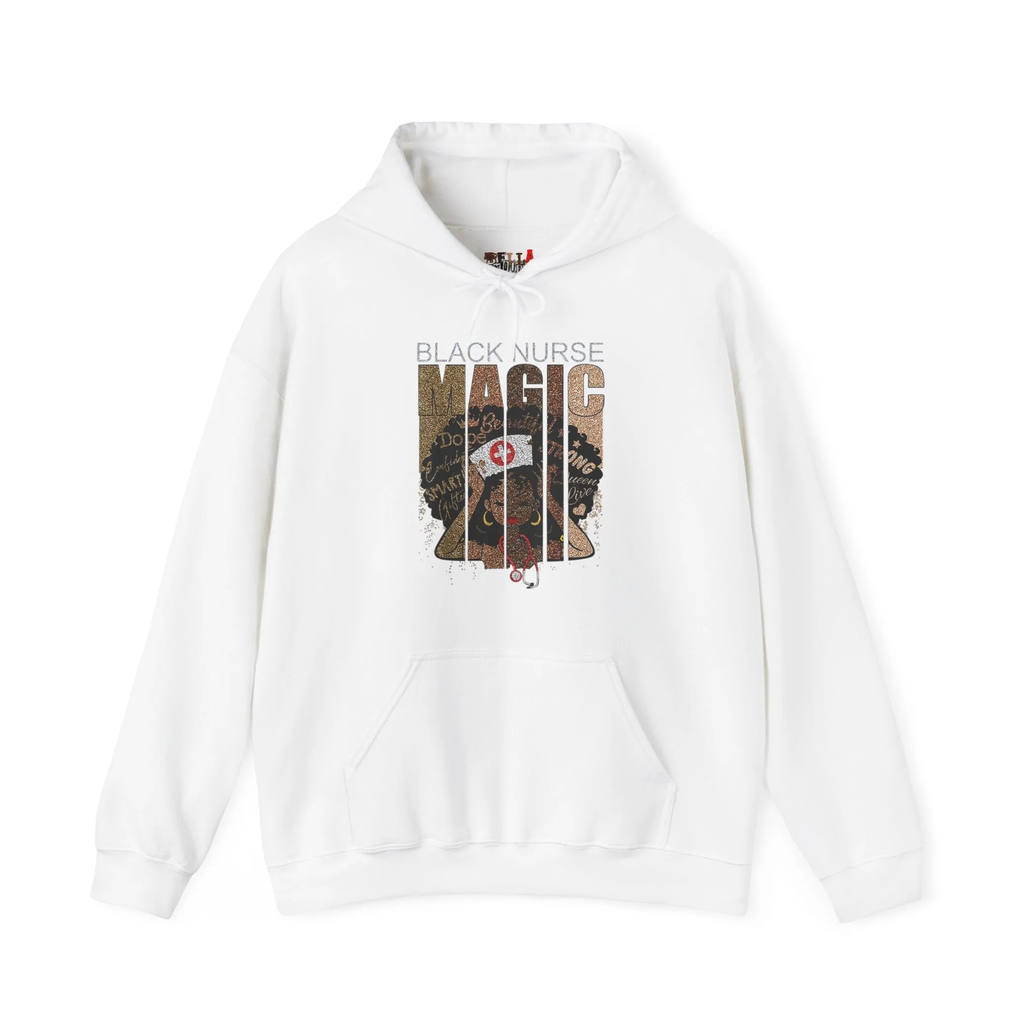 Black Nurse Magic Heavy Blend Unisex Hoodie