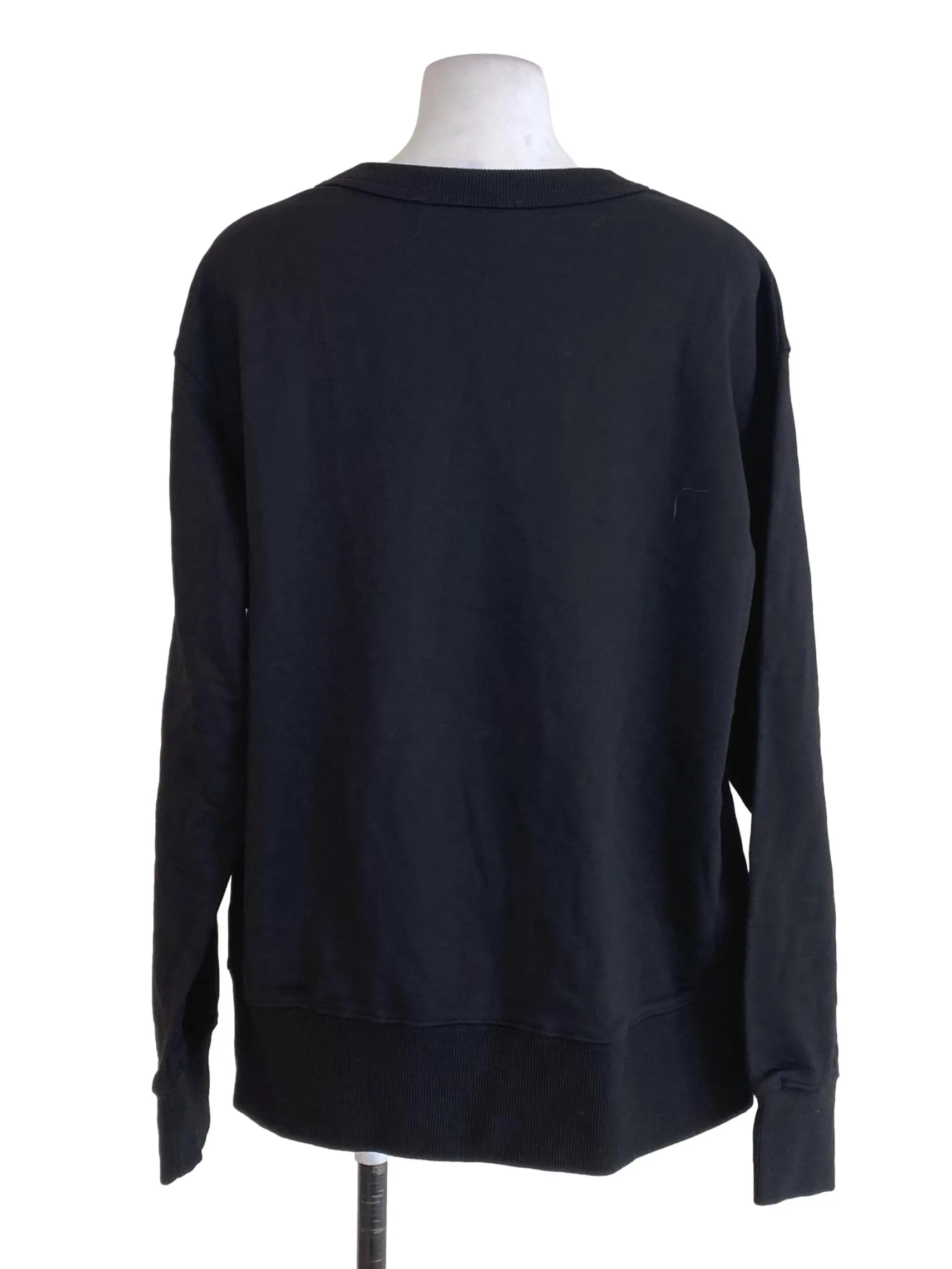 Black Plain Sweatshirt