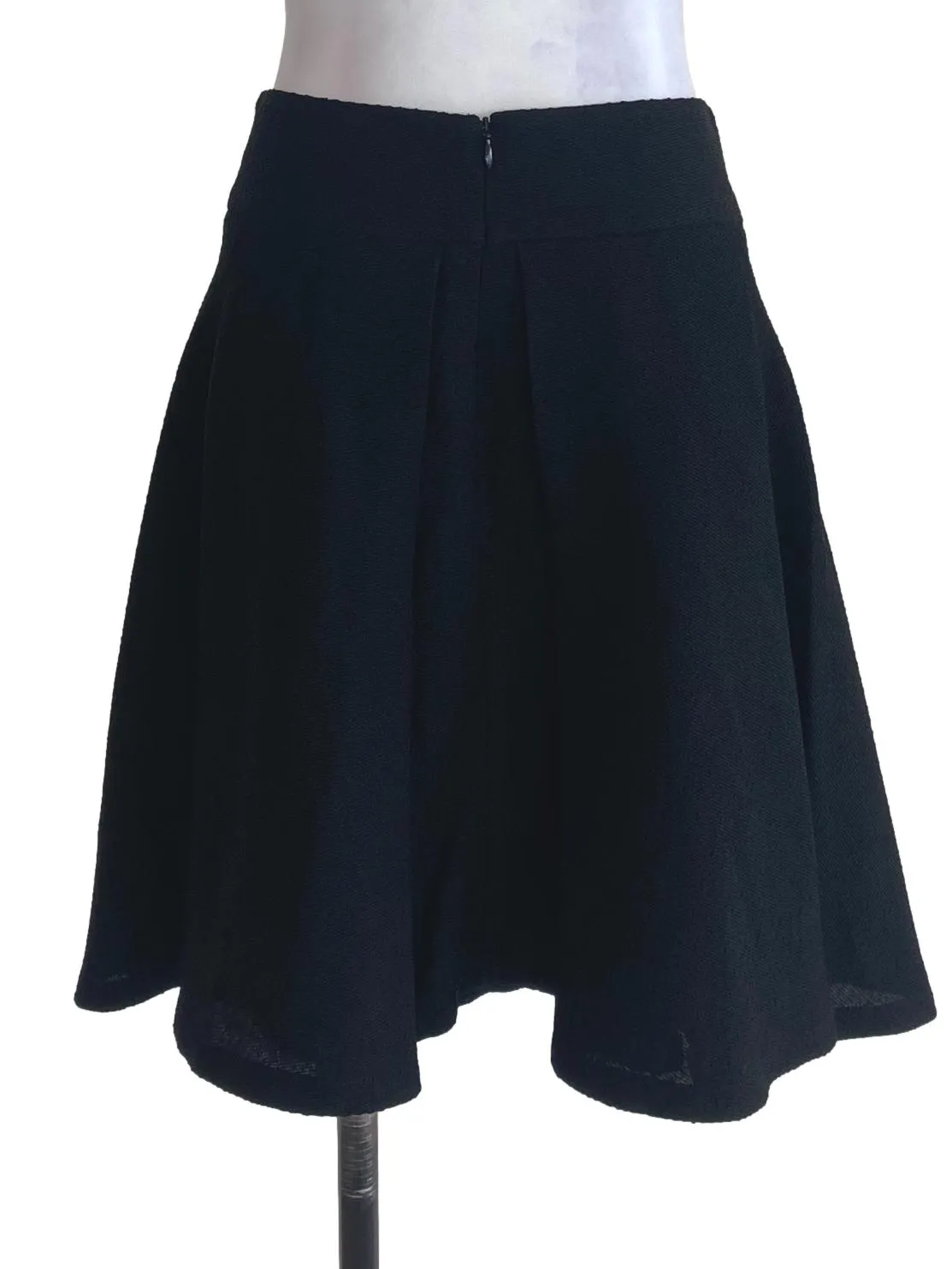 Black Textured Skirt