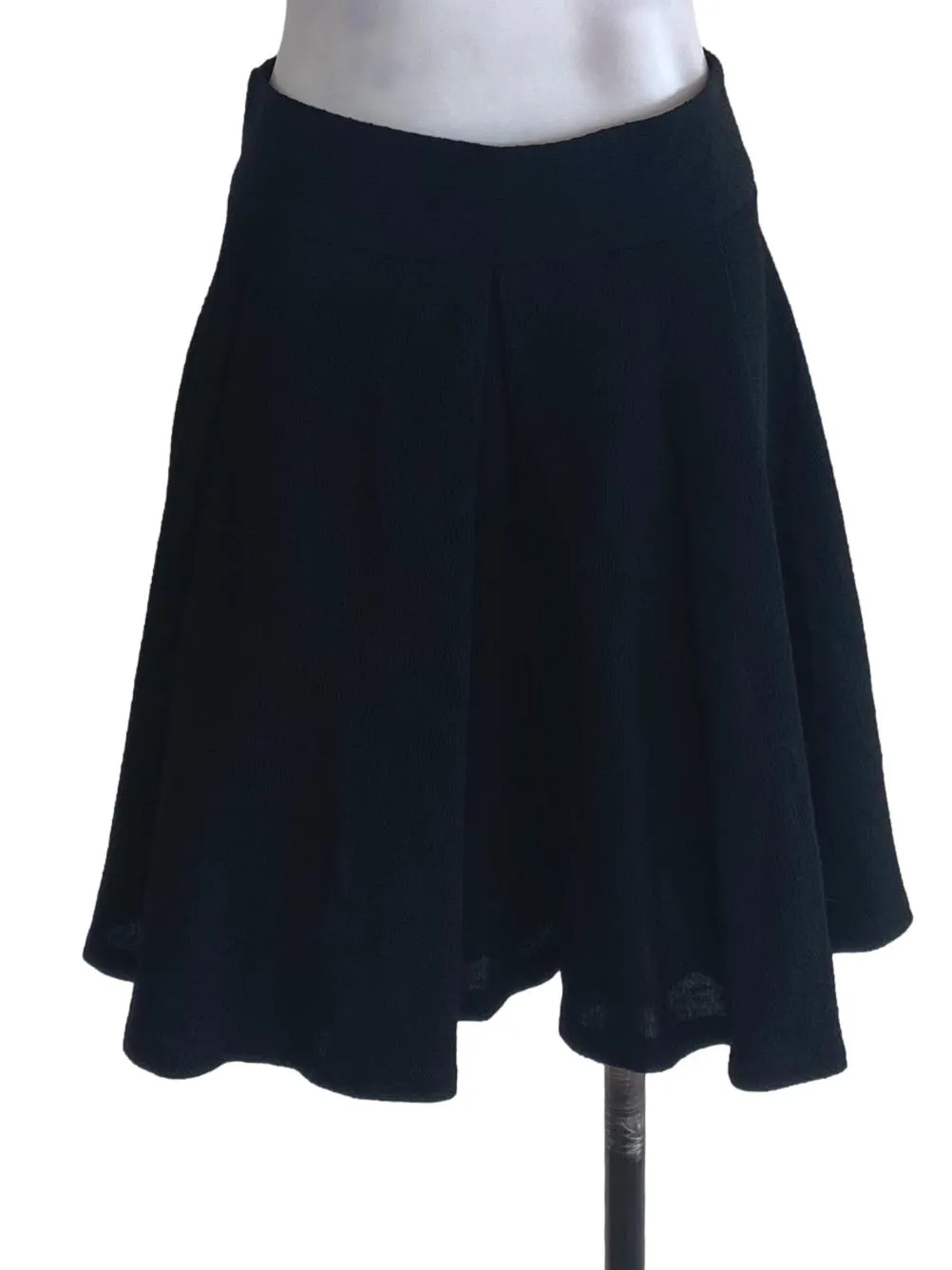 Black Textured Skirt
