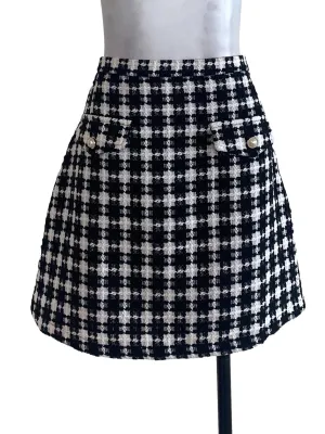 Black Tweed Skirt