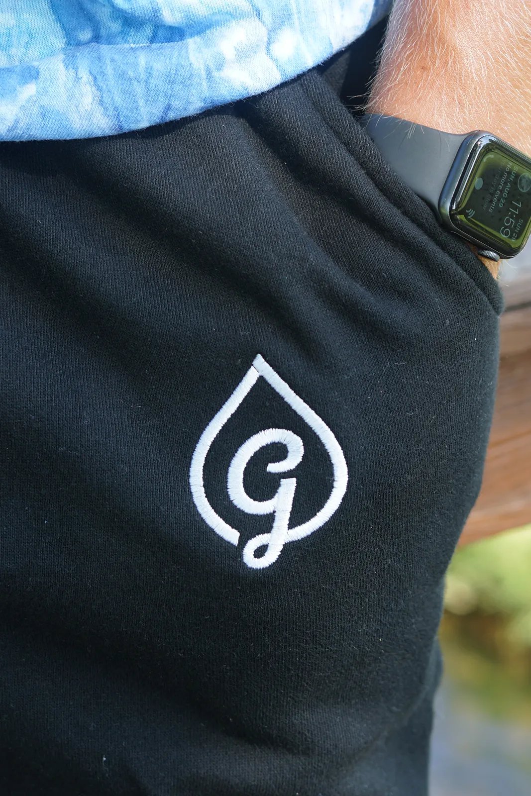 Blk G-Drop Fleece Shorts