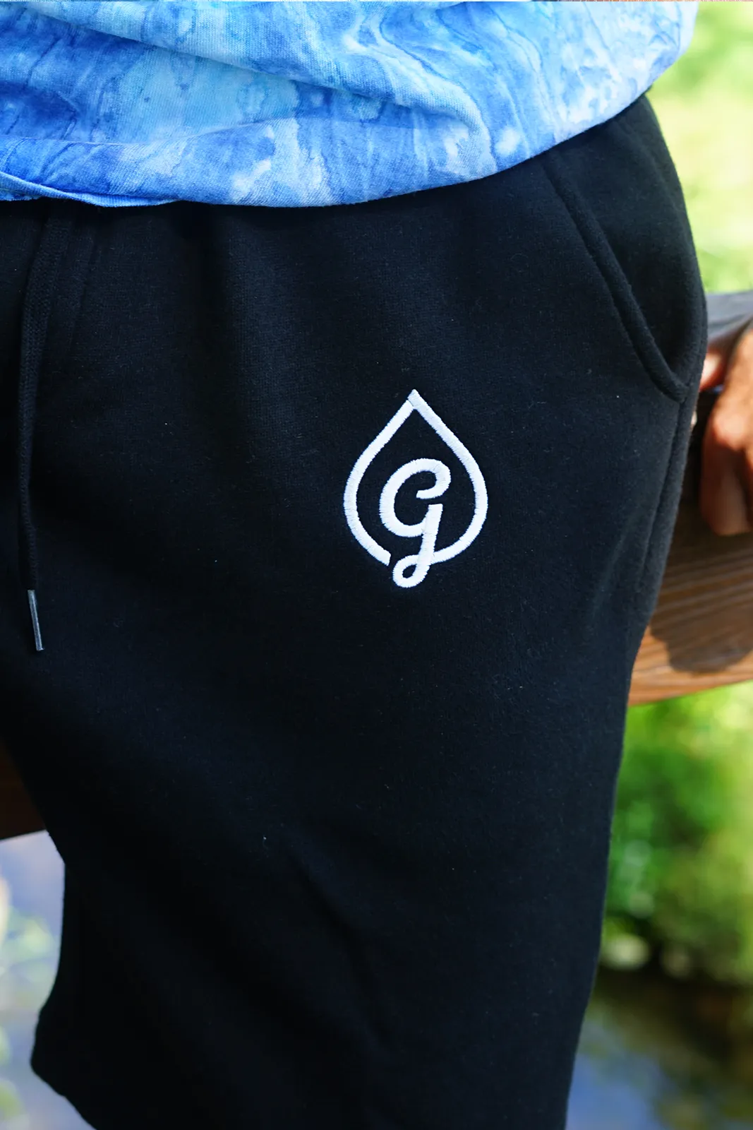 Blk G-Drop Fleece Shorts