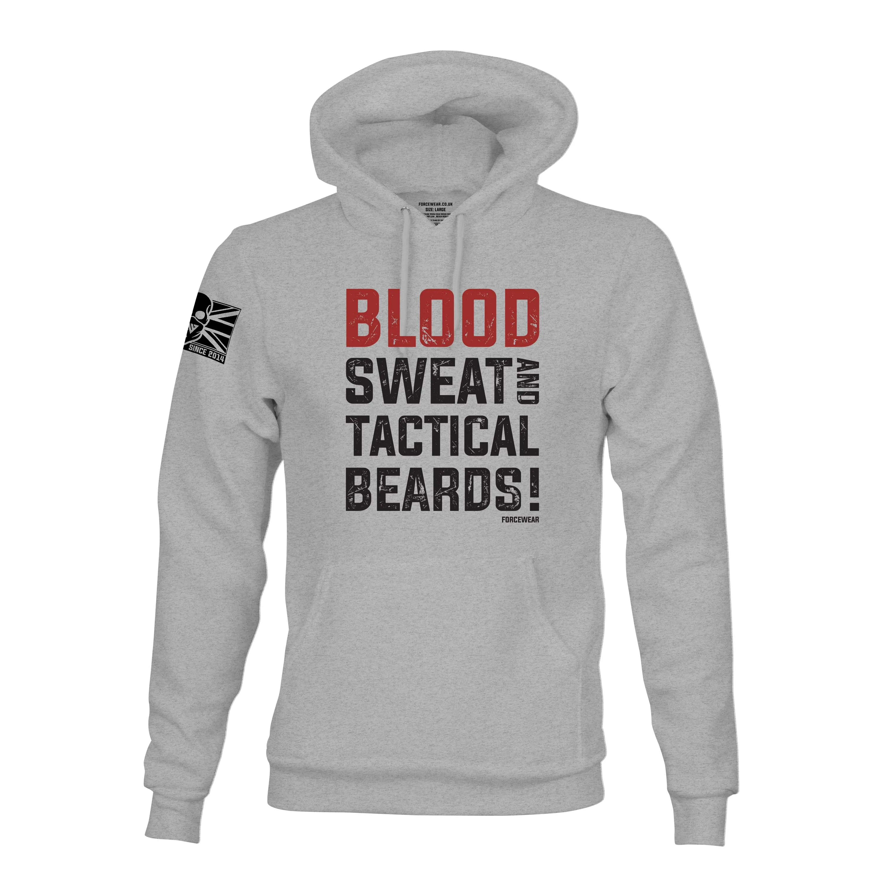 BLOOD SWEAT AND TACTICAL BEARDS HOODIE